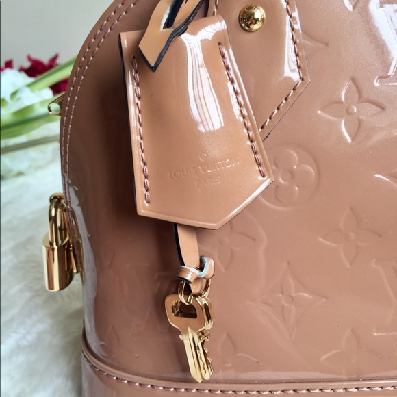 Louis Vuitton Rose Velours Vernis Alma BB - Picture 6 of 16